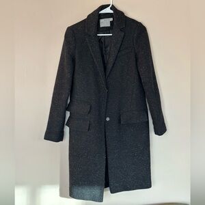 ASOS speckled wool long blazer-style coat